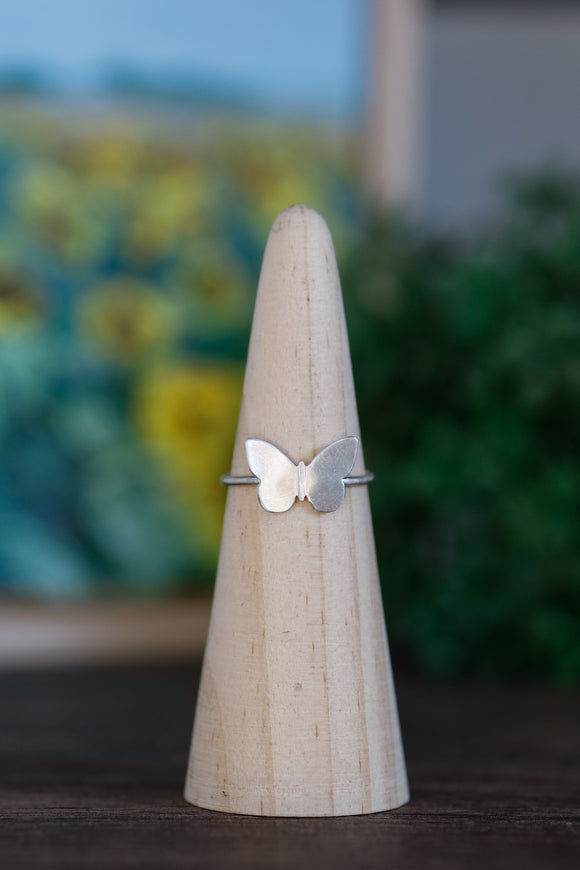 Sterling Silver Butterfly Ring - Made to order