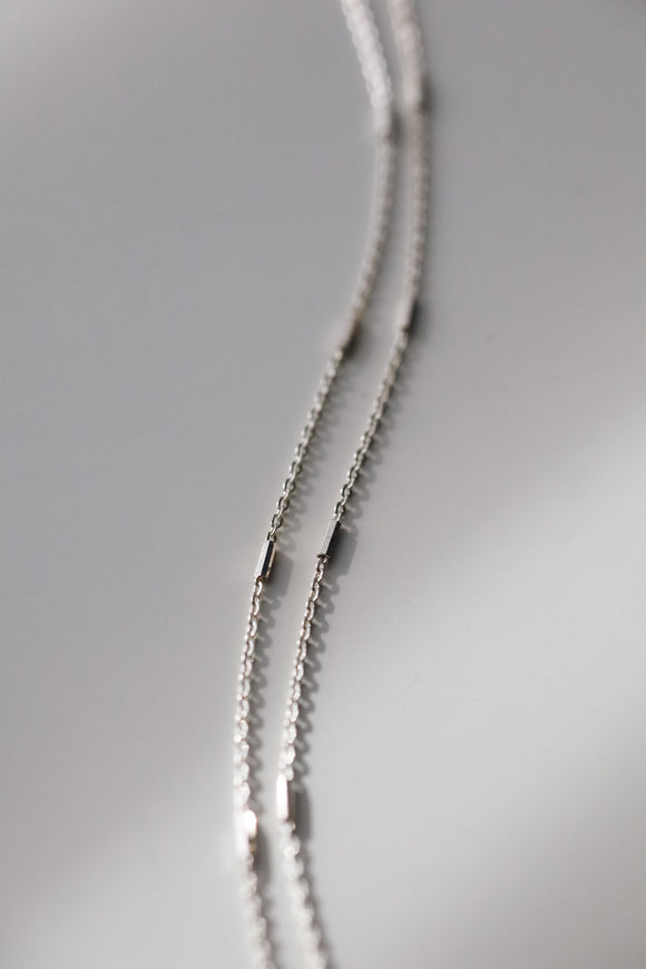 Bar Chain, Sterling Silver, Layering Necklaces, Stacking Necklaces, Small N Simple Jewelry, SNS