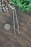 Petite Labradorite Necklace, Sterling Silver, Silver Necklace, Labradorite, 15 Inch Chain, 16 Inch Chain