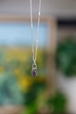 Petite Labradorite Necklace, Sterling Silver, Silver Necklace, Labradorite, 15 Inch Chain, 16 Inch Chain