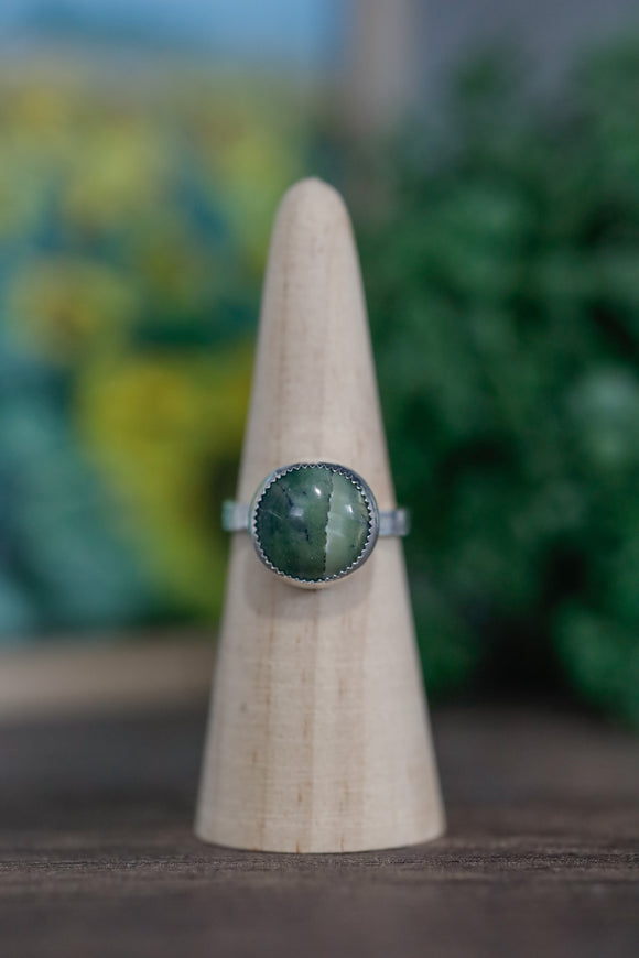Green Opal Ring - Size 10