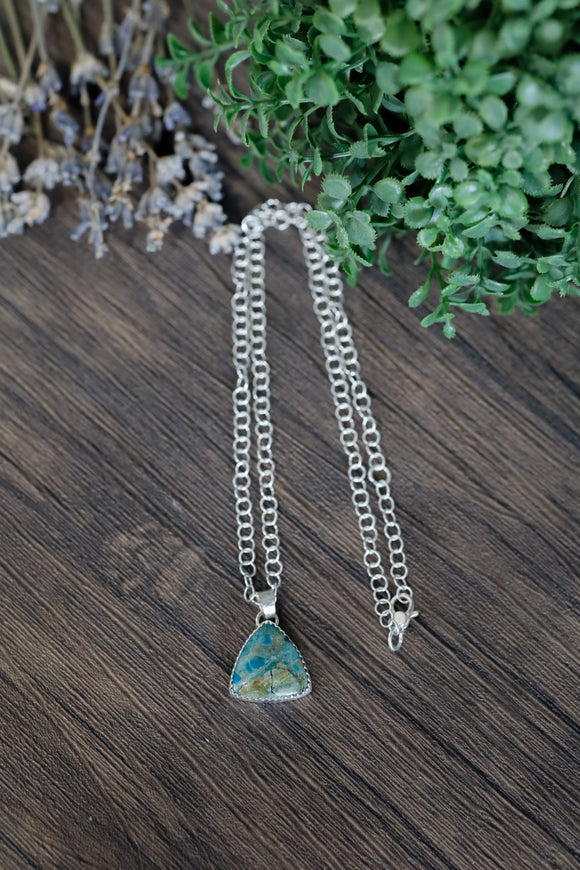 Peruvian Blue Opal Necklace