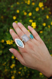 Marquise Larimar Ring - Size 8