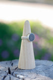 Light Gray River Stone Ring - Size 6