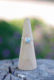 Scalloped Larimar Ring - Size 7