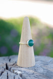 Green Aventurine Ring - Size 10.5