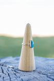 Oblong Turquoise Ring - Size 8