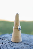 Oval Dendrite Agate Ring - Size 9.5