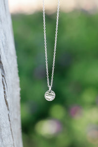 Hammered Circle Necklace