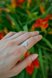 Scalloped Larimar Ring - Size 7