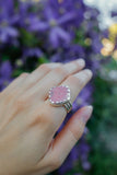 Serrated Rhodonite Statement Ring - Size - 9.5