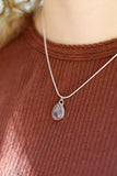 Teardrop Tiffany Stone Necklace