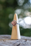 Square Rhodochrosite Ring - Size 8
