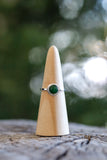 Dainty Round Jade Ring - Size 10