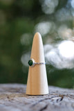 Dainty Round Jade Ring - Size 10