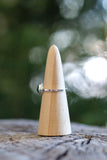 Dainty Round Jade Ring - Size 10