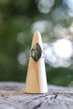 Split Band Labradorite Ring - Size 7.5