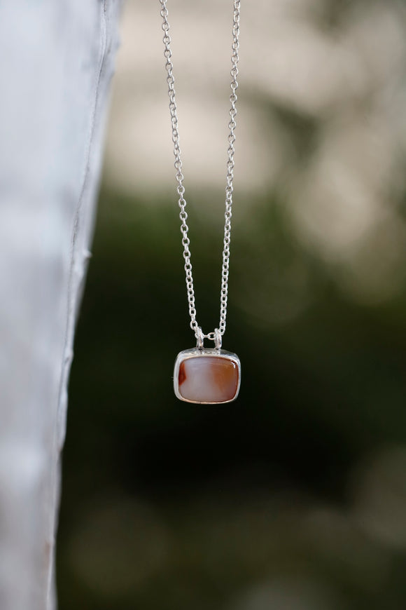 Dainty Botswana Agate Necklace
