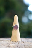Beaded Amethyst Ring - Size 8