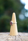 Beaded Amethyst Ring - Size 8