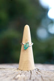 Twisty Turquoise Ring - Size 8