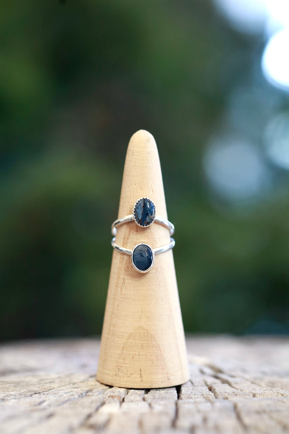 Double Pietersite Ring - Size 8