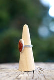 Oval Crazy Lace Agate Ring - Size 9