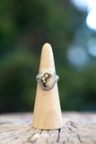 Oval Ocean Jasper Ring - Size 8
