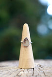 Teardrop Dendrite Agate Ring - Size 7.5