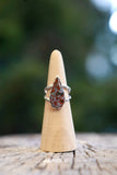 Ocean Jasper Split Band Ring - Size 9