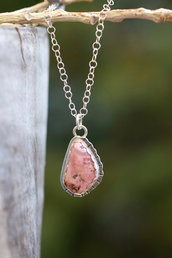 Organic Rhodonite Necklace