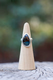 Organic Oval Pietersite Ring - Size 6.5