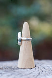 Organic Oval Pietersite Ring - Size 6.5
