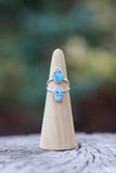 Double Kazakhstan Turquoise Ring - Size 6.5