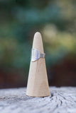 Hammered Saddle Ring - Size 6.5