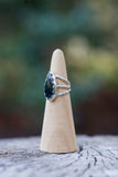 Triple Split Teardrop Pietersite Ring - Size 6.5