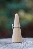 Geometric Amethyst Ring - Size 8.5