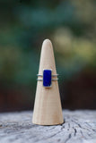 Lapis Double Band Ring - Size 9