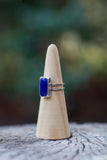 Lapis Double Band Ring - Size 9